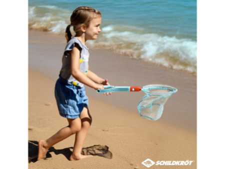 SCHILDKRÖT Kit de jouets de plage 2 en 1, rouge/bleu