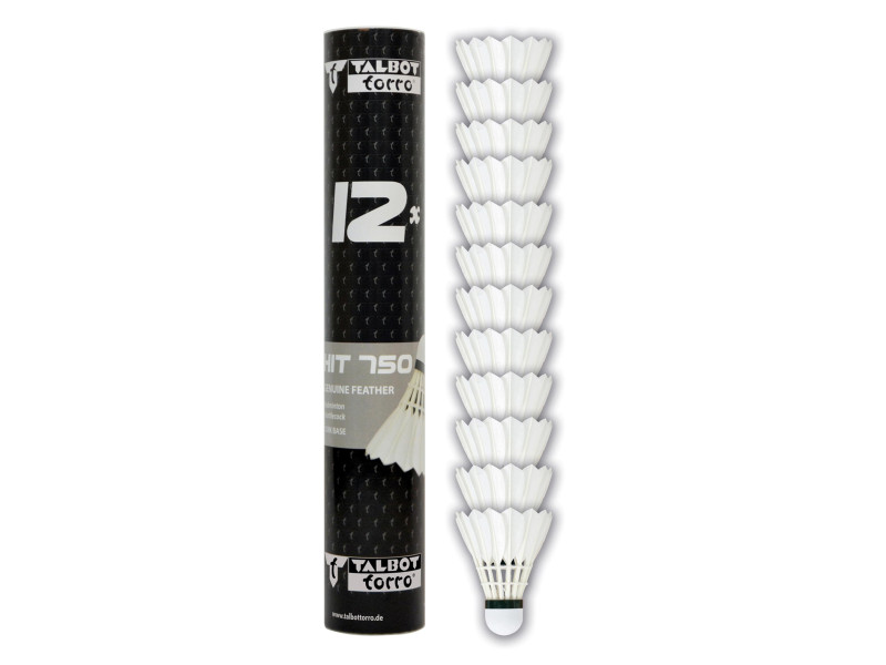 TALBOT torro Volant de badminton Hit 750, lent, blanc