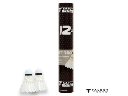 TALBOT torro Volant de badminton Hit 750, lent, blanc