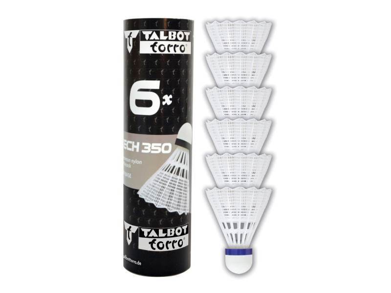 TALBOT torro Volant de badminton Tech 350, moyen, blanc/bleu