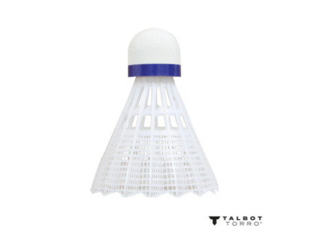 TALBOT torro Volant de badminton Tech 350, moyen, blanc/bleu