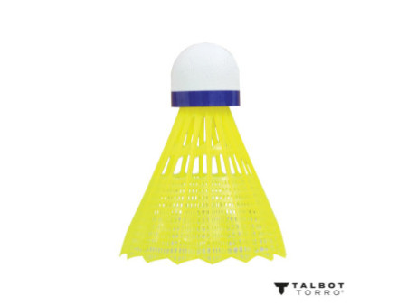 TALBOT torro Volant de badminton Tech 350, moyen, jaune/bleu