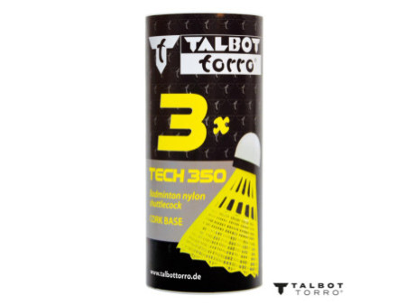 TALBOT torro Volant de badminton Tech350, moyen, jaune/bleu