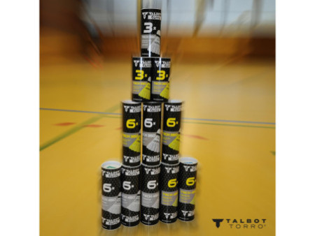 TALBOT torro Volant de badminton Tech350, moyen, jaune/bleu