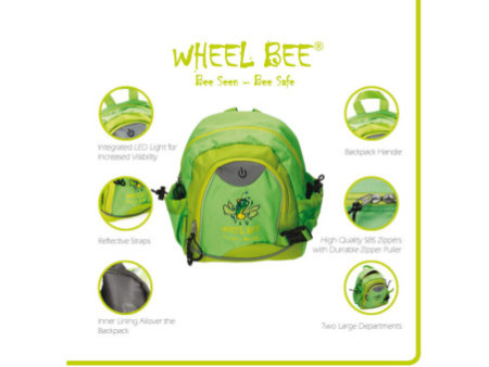 WHEEL BEE Sac à dos pour enfant Kiddy Bee, vert