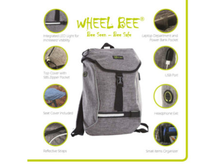 WHEEL BEE Sac à dos de loisirs City Lights, gris