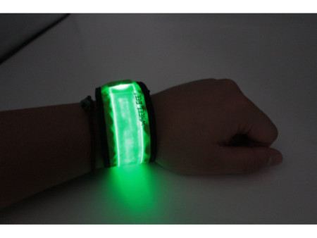 WHEEL BEE Bande réfléchissante LED Slap Light, vert