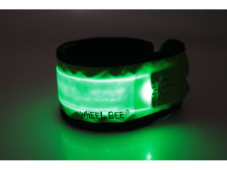 WHEEL BEE Bande réfléchissante LED Slap Light, vert