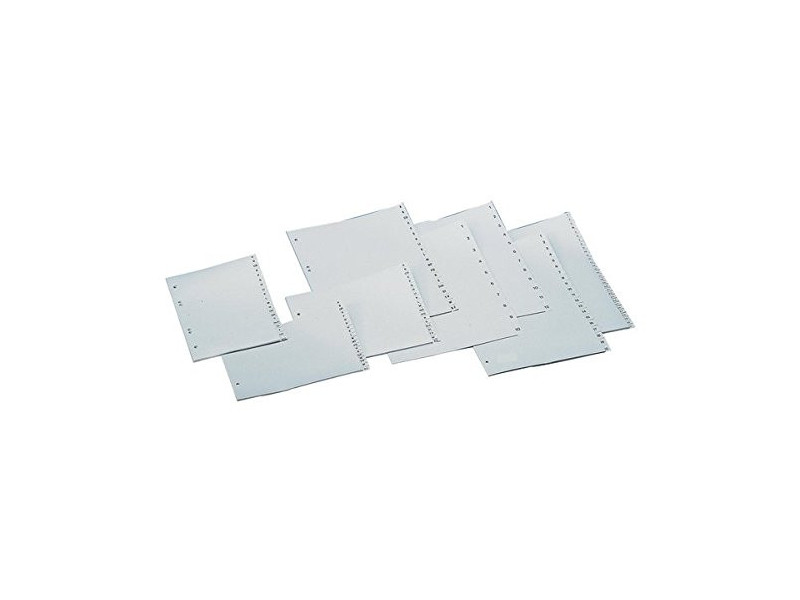 proOFFICE Intercalaires en plastique, A-Z, A4 demi hauteur
