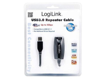 LogiLink Rallonge USB 3.0, cascadable, 5 m