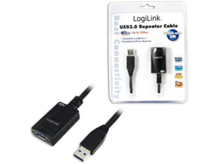LogiLink Rallonge USB 3.0, cascadable, 5 m