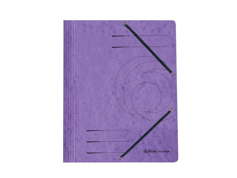 herlitz Chemise à élastiques easyorga, A4, violet