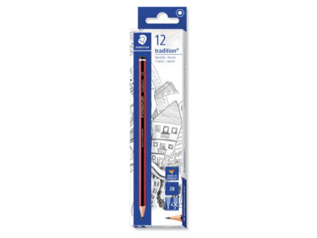 STAEDTLER Crayon tradition 110, degré dureté: 2B, hexagonal