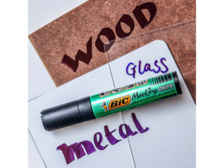 BIC Marqueur permanent Marking Onyx 1481, pointe biseautée,
