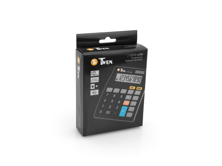 TWEN calculatrice de bureau J-1010 solar,