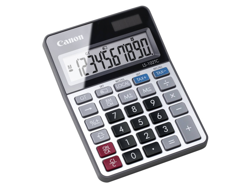 Canon Calculatrice de table LS-102 TC, alimentation par pile