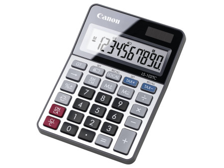Canon Calculatrice de table LS-102 TC, alimentation par pile