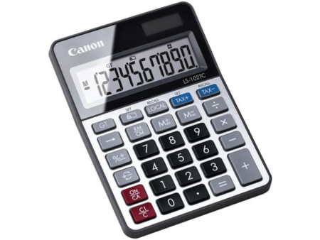 Canon Calculatrice de table LS-102 TC, alimentation par pile