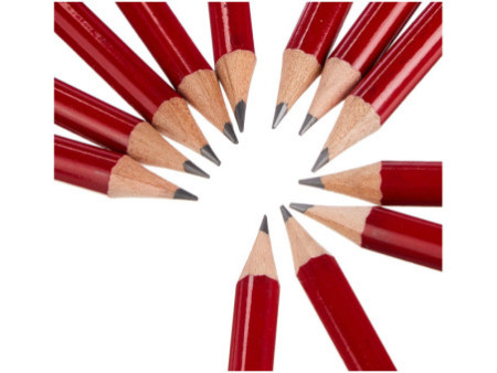 BIC Crayon Gilbert 33, dureté: HB, rond, laqué en rouge