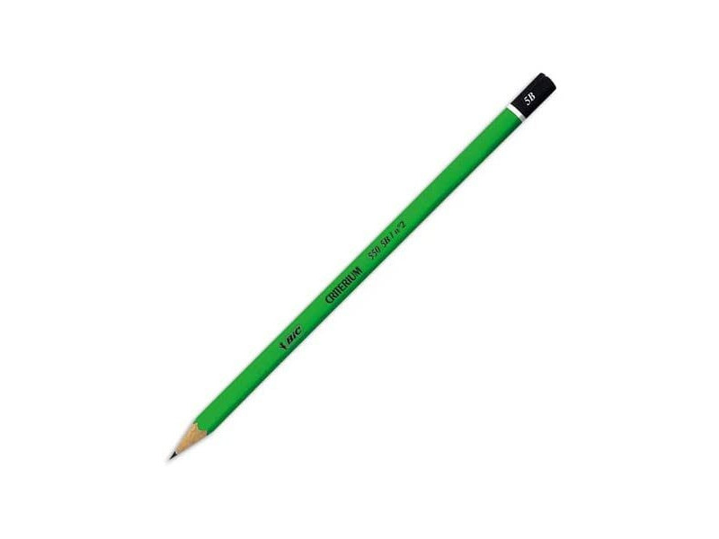 BiC Crayon Criterium 550, degré de dureté: 5B, hexagonal
