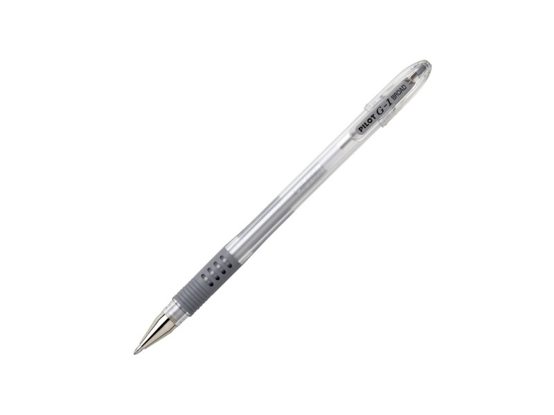 PILOT Stylo à encre gel G1-10 Grip, argent