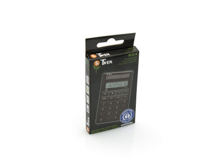 TWEN Calculatrice de bureau ECO 8, écran LCD à 8 chiffres,