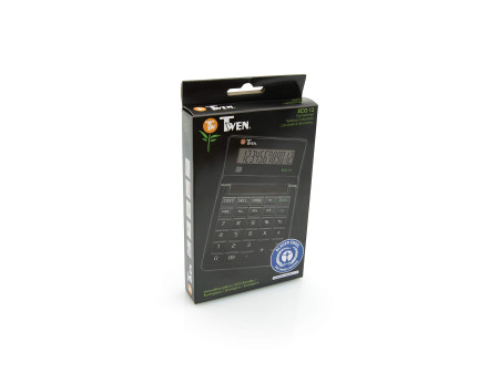 TWEN Calculatrice de bureau ECO 12, écran LCD à 12 chiffres,