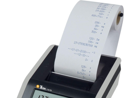 TWEN Calculatrice imprimante 110 PD, gris / noir