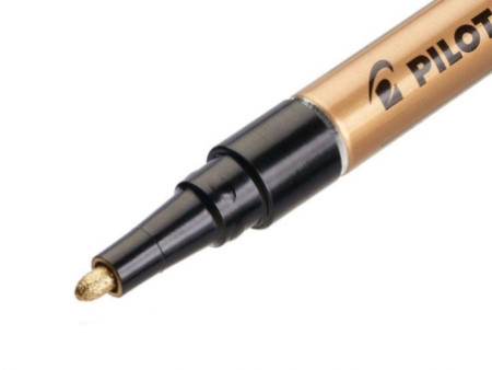 PILOT Marqueur permanent SUPER COLOR Silver, fin, argent