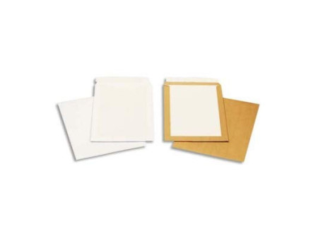 GPV Pochettes dos carton, 24, 260 x 330 mm, kraft brun