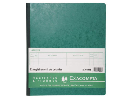 EXACOMPTA Piqûre 'Enregistrement du courrier', 80 pages