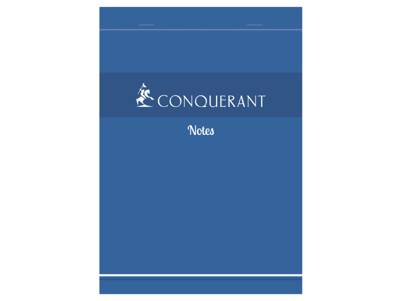 CONQUERANT SEPT Bloc-notes Notes, quadrillé, 105 x 148 mm