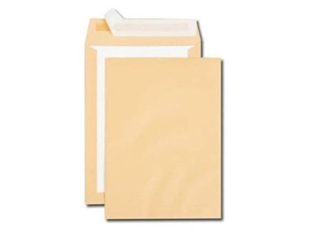 GPV Pochettes dos carton, C4, 229 x 324 mm, kraft brun