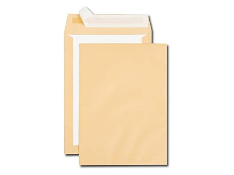 GPV Pochettes dos carton, C4, 229 x 324 mm, kraft brun