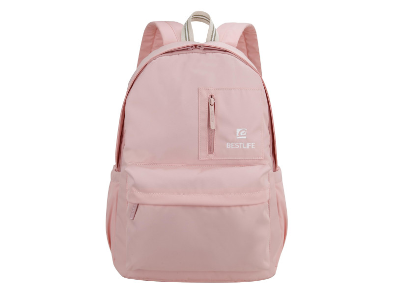 BESTLIFE School Sac à dos pour laptop COL RAINBOW, rose