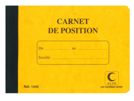 ELVE Carnet de position de compte, 114 x 156 mm