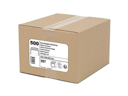 GPV Enveloppes ECO, C5, 162 x 229 mm, sans fenêtre, blanc