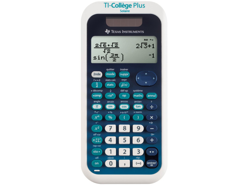 TEXAS INSTRUMENTS Calculatrice TI-Collège Plus Solaire
