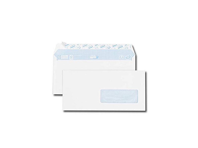 GPV Enveloppes, DL, 110 x 220 mm, avec fenêtre à droite
