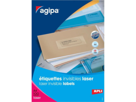APLI Etiquettes translucides, 210 x 297 mm