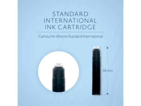 WATERMAN Cartouches d'encre standard mini, noir