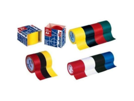 Rubafix Ruban toile, se découpe à la main, plastifié, blanc