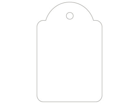 APLI Etiquette à suspendre, dimensions: 28 x 43 mm, blanc