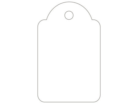 APLI Etiquette à suspendre, dimensions: 22 x 35 mm, blanc