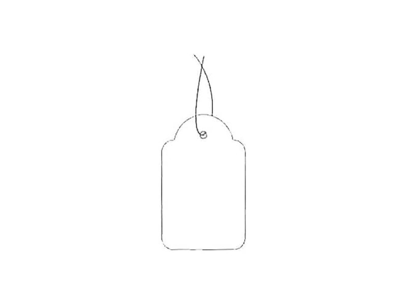 APLI Etiquette à suspendre, dimensions: 18 x 29 mm, blanc