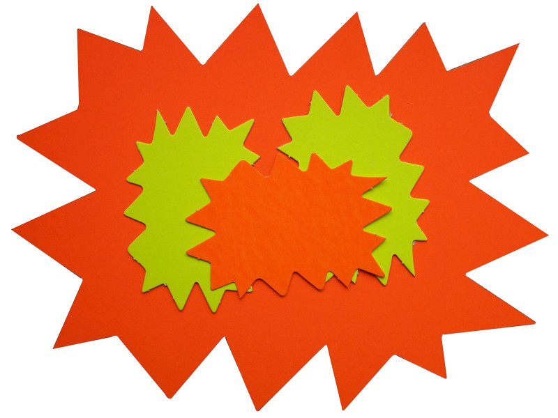 APLI Etiquette symbole 'Eclaté', 80 x 120 mm