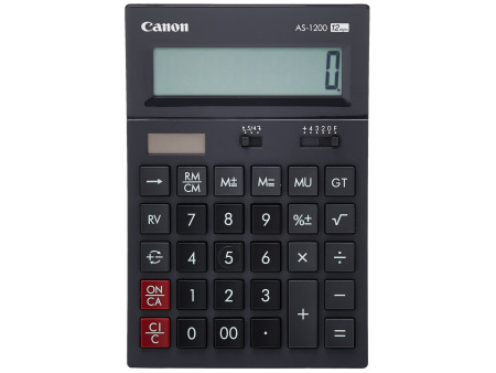 Canon Calculatrice de bureau AS-1200, alimentation solaire