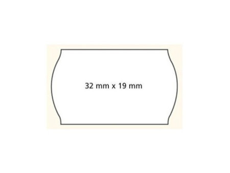 APLI Etiquette pour étiqueteuse de prix, 32 x 19 mm, blanc