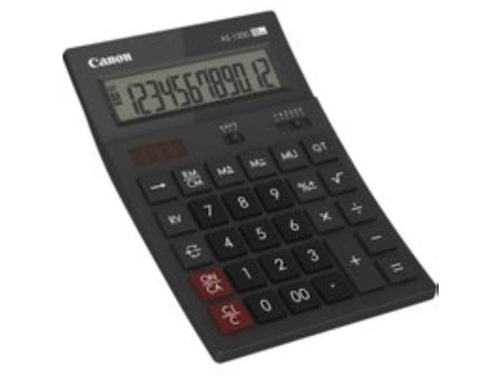 Canon Calculatrice de bureau AS-1200, alimentation solaire