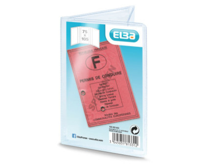 Oxford Etui de poche, PVC, 3 volets, 0,20 mm, 75 x 105 mm